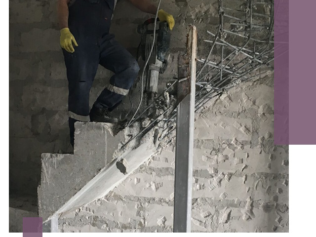 Демонтаж металлических и бетонных лестниц в Нерюнгри