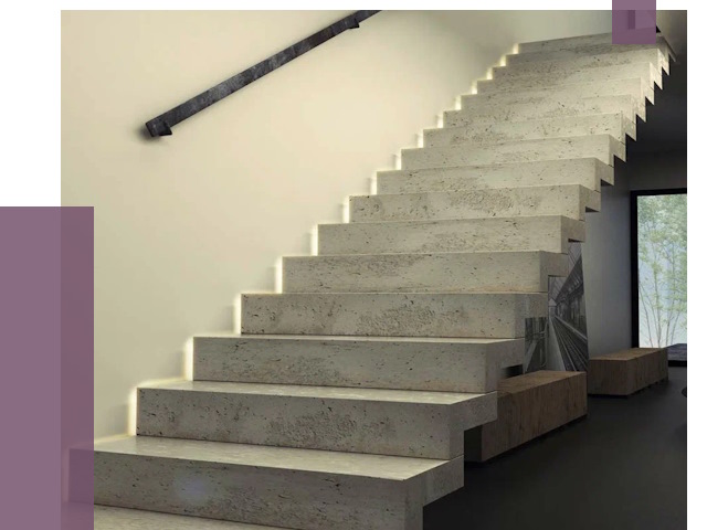 Облицовка бетонных лестниц в Нерюнгри от 4887 руб/м2 