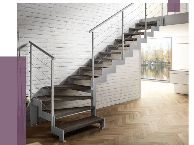 Г-образные лестницы под ключ в Нерюнгри от 39368 руб. | ПРОЛЁТ-Нрю