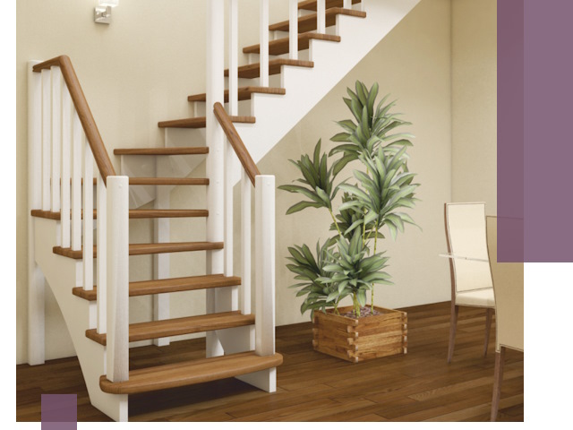 Г-образные лестницы под ключ в Нерюнгри — изготовление и монтаж