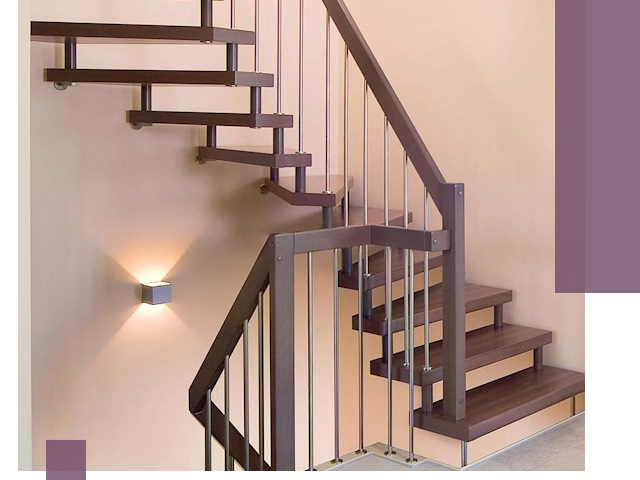 Изготовление лестниц на больцах в Нерюнгри под ключ