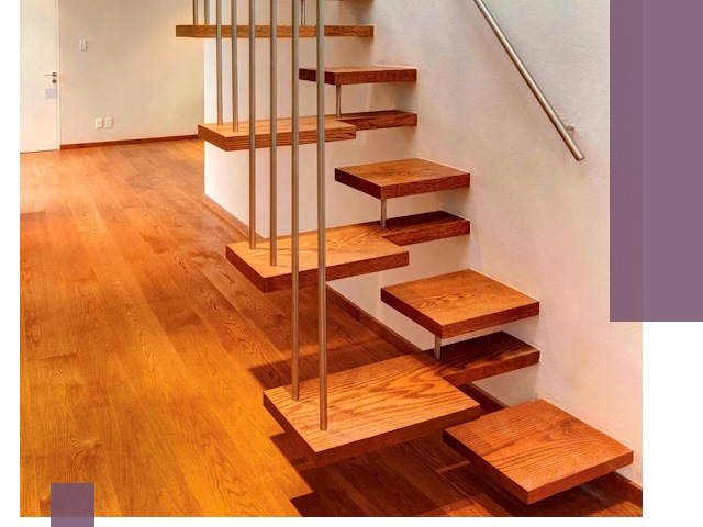 Лестницы «гусиный шаг» на заказ в Нерюнгри для узких пространств