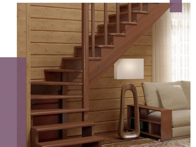 Лестницы эконом класса в Нерюнгри от 19385 руб. бюджетные решения