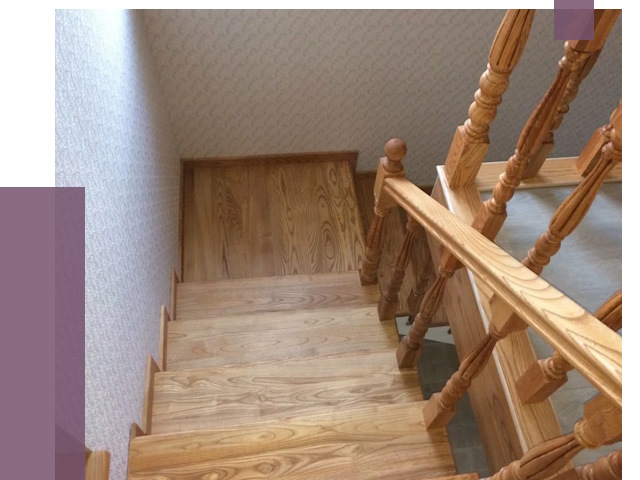 Сосновые лестницы в Нерюнгри под ключ от 8579 руб.  | ПРОЛЁТ-Нрю