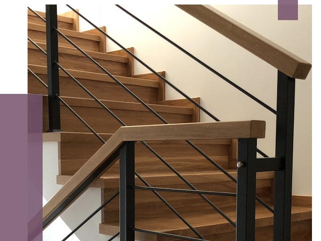 Обшивка металлической лестницы деревом в Нерюнгри от 4616 руб. 