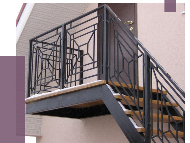 Металлические перила в Нерюнгри от 4561 руб.  | ПРОЛЁТ-Нрю