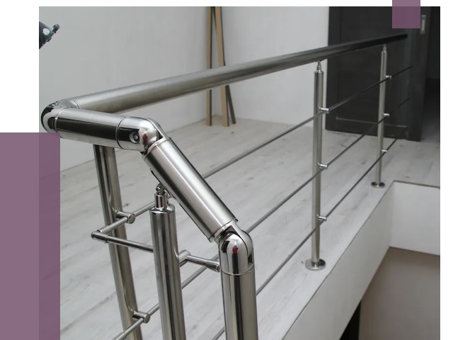 Перила из нержавеющей стали в Нерюнгри от 9557 руб. под ключ | ПРОЛЁТ-Нрю