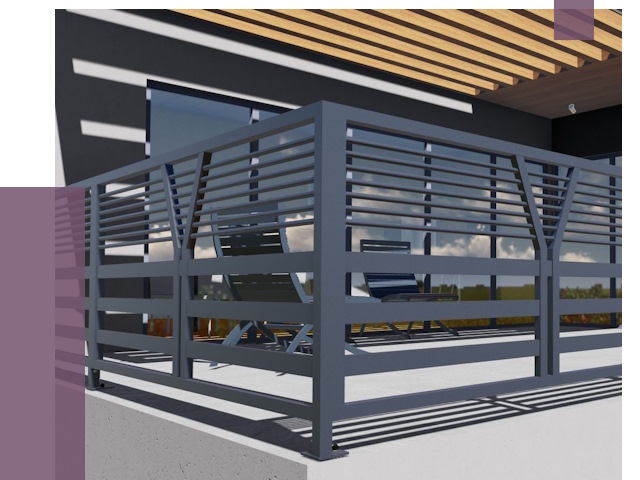 Изготовление балконных ограждений в Нерюнгри от 11403 руб. | ПРОЛЁТ-Нрю