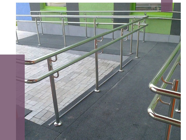 Ограждения пандусов в Нерюнгри от 4616 руб. монтаж | ПРОЛЁТ-Нрю