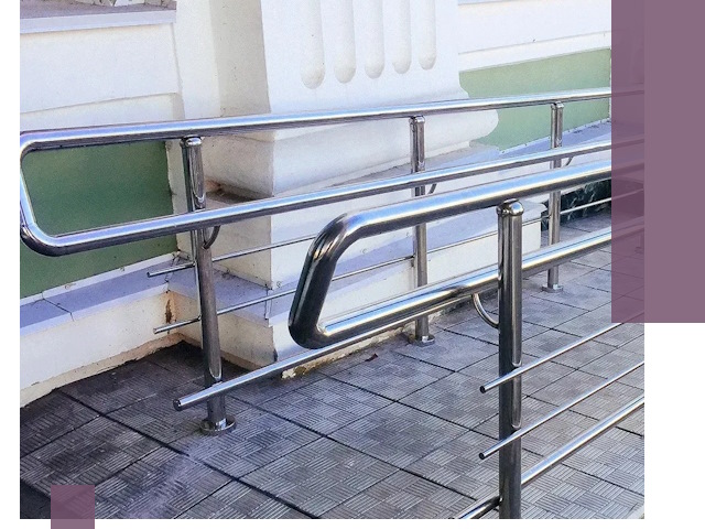 Ограждения пандусов из металла и нержавейки в Нерюнгри