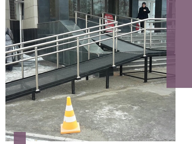 Стационарные пандусы под ключ в Нерюнгри — изготовление и монтаж