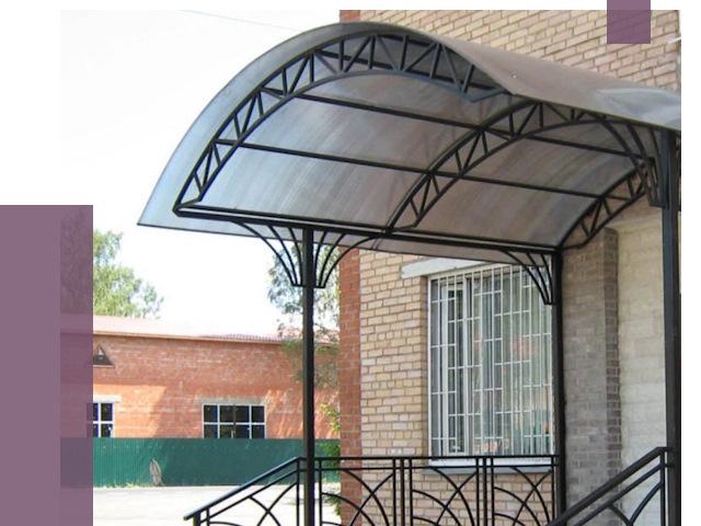 Металлические навесы и козырьки в Нерюнгри от 13575 руб.