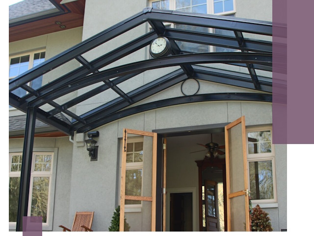 Изготовление и монтаж навесов и козырьков в Нерюнгри