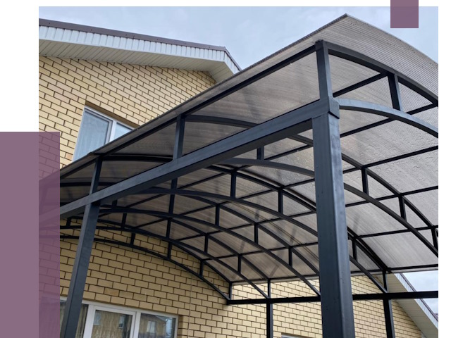 Монтаж козырьков в Нерюнгри от 12218 руб. | ПРОЛЁТ-Нрю