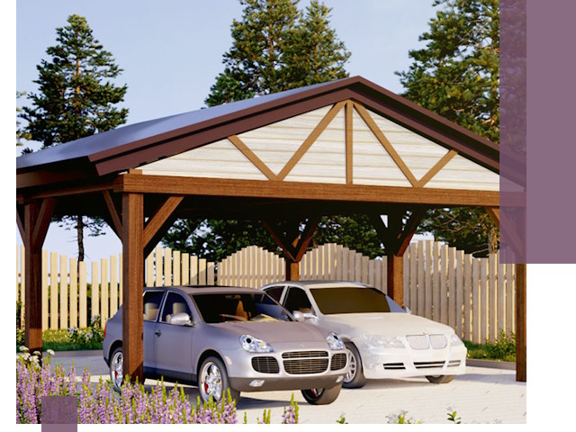 Навесы для автомобиля в Нерюнгри — изготовление и монтаж