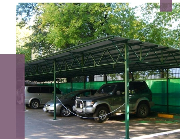 Навесы для парковки в Нерюнгри от 85251 руб. заказать | ПРОЛЁТ-Нрю