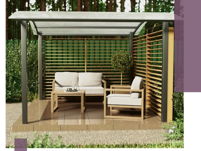 Навесы для дачи в Нерюнгри: изготовление, монтаж и демонтаж