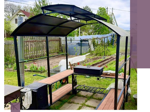 Навесы для барбекю в Нерюнгри: изготовление, монтаж и демонтаж