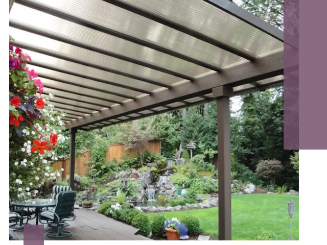 Навесы из поликарбоната под ключ в Нерюнгри быстро и надёжно