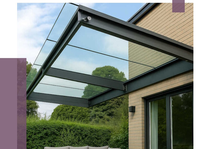 Стеклянные навесы и козырьки в Нерюнгри от 13032 руб.