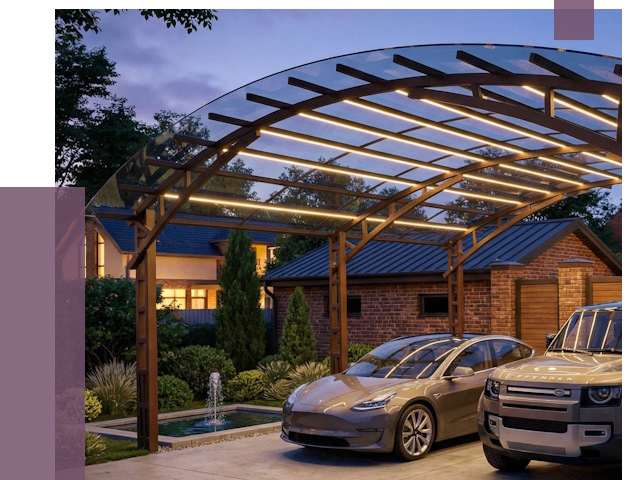 Металлические навесы в Нерюнгри от 13466 руб. под ключ — ПРОЛЁТ-Нрю