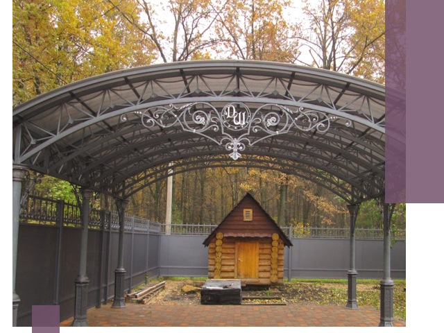 Кованые навесы премиум-класса под заказ в Нерюнгри