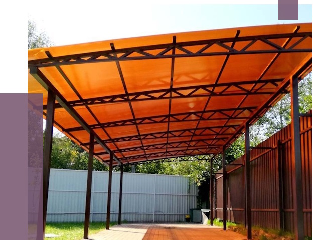 Односкатные навесы под ключ в Нерюнгри от 13955 руб. 