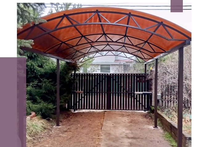 Арочные навесы в Нерюнгри от 13521 руб. — изготовление и монтаж | ПРОЛЁТ-Нрю