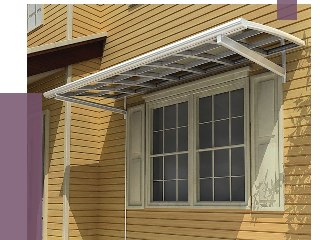 Козырьки над окнами в Нерюнгри от 8091 руб. — монтаж, покупки | ПРОЛЁТ-Нрю