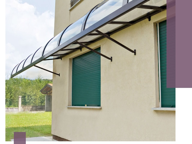 Козырьки над окнами в Нерюнгри — изготовление и монтаж по выгоде