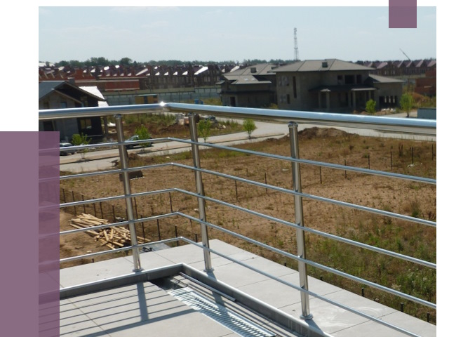 Парапеты из нержавеющей стали в Нерюнгри от 8471 руб. за м² | ПРОЛЁТ-Нрю