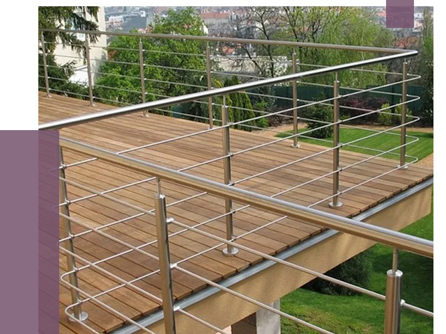 Алюминиевые парапеты в Нерюнгри под ключ от 8254 руб. 