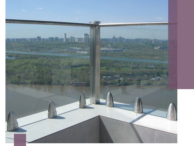 Стеклянные парапеты премиум класса в Нерюнгри для домов и бизнесов