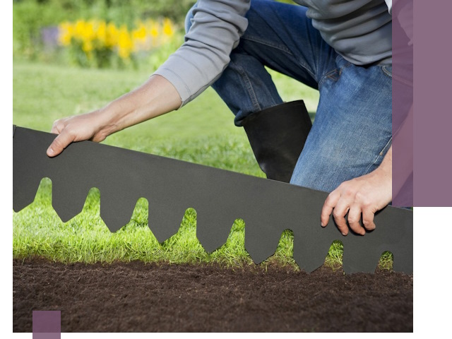 Металлические бордюры для газона в Нерюнгри — изготовление и монтаж