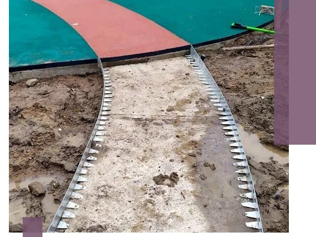 Металлические бордюры для дорожек в Нерюнгри — монтаж и изготовление