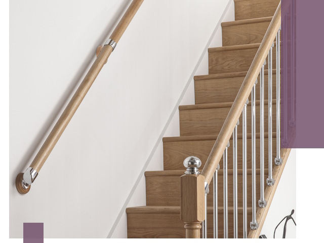 Пристенные поручни из стали и нержавейки под монтаж в Нерюнгри